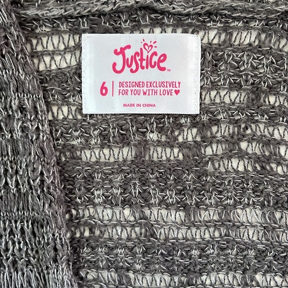 3/$20 😀 JUSTICE Long Knit Cardigan - Picture 2 of 8